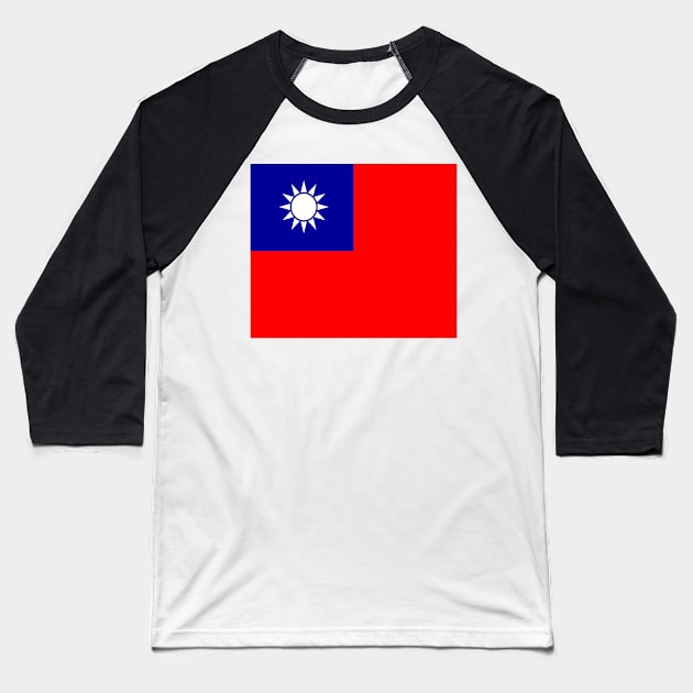 Taiwan flag Taiwan Baseball T-Shirt by flag for all